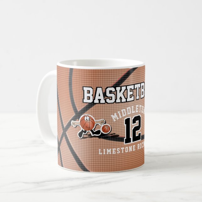 Mug Sport masculin de basket-ball (Devant gauche)