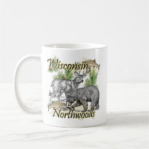 Mug Sportif du Wisconsin Northwoods Chasse à la brous