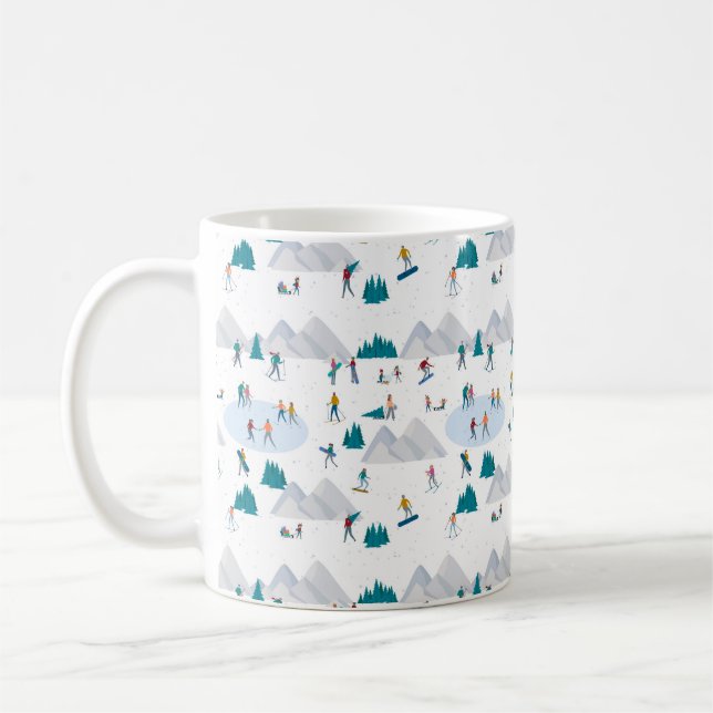 Mug Sports d'hiver Vacances Motif (Gauche)