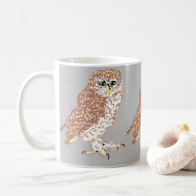 Mug Spotted Owl (With Donut)