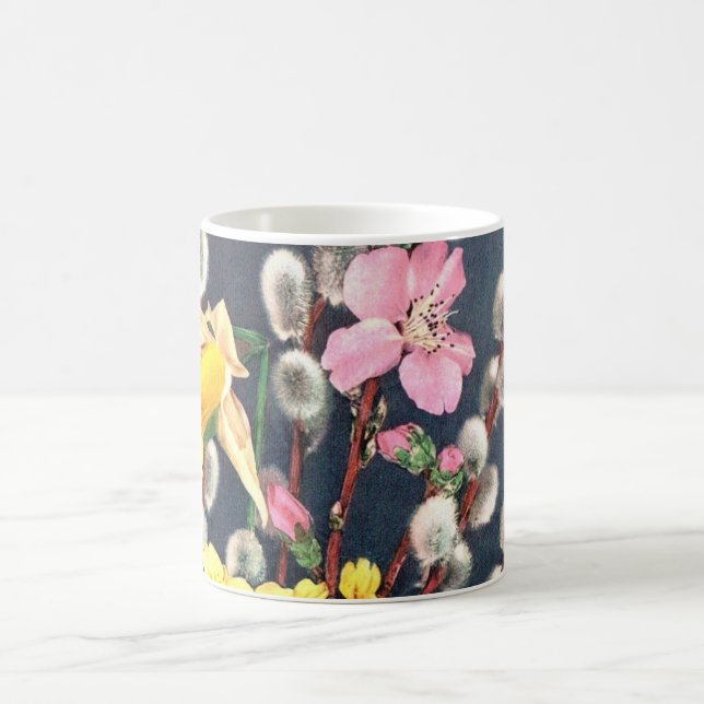 MUG - SPRING FLOWERS FLORAL DESIGN - CUSTOMIZABLE (Center)