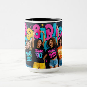 Mug Squad Buts 90s Retro Aesthétique Noir