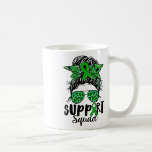 Mug Squad Messy Bun Warrier Green Mental Health Proble