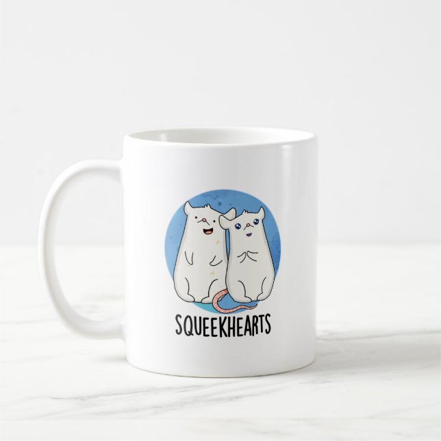 Mug Squeekhearts Funny Souse Pun d'amour (Gauche)