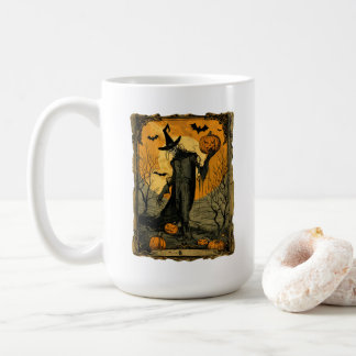 Mug Squelette avec carte Tarot Citrouille mal