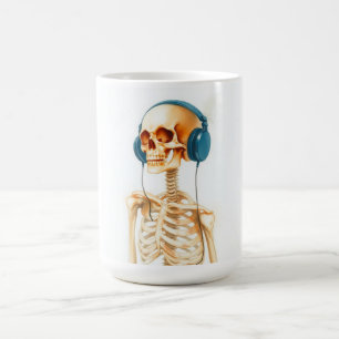 Mug Squelette avec casque