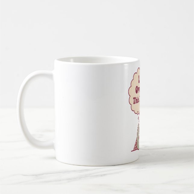 Mug Squelette Avec Cobwebs Laissez-Moi Réfléchir À Cel (Gauche)