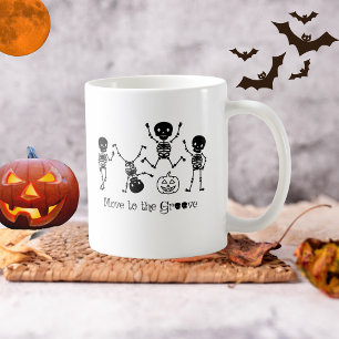Mug Squelette de danse d'Halloween bougez au rythme