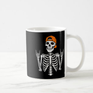 Mug Squelette de rocker Halloween Rock Costume Casquet