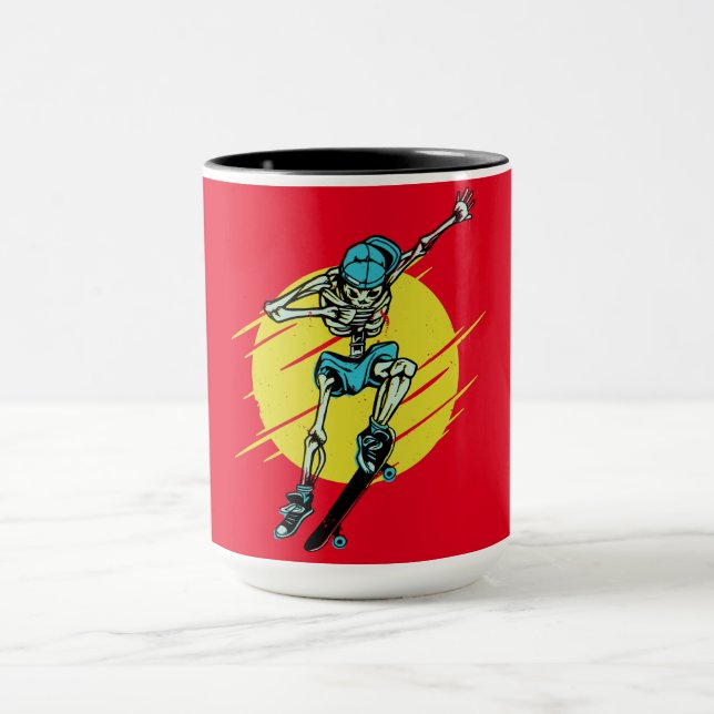Mug Squelette de skater  (Centre)