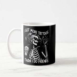 Mug Squelette de tatouage avec plus de tatouages que d