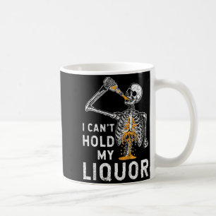 Mug Squelette drôle d'Halloween ne peut pas tenir l'al