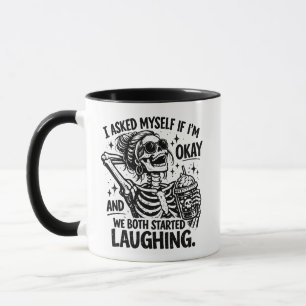 Mug Squelette Drôle Humour Noir Je Me Suis Demandé Si 