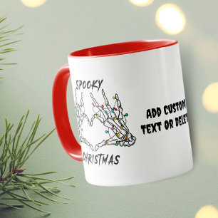Mug Squelette éffrayant Noël Amour Vibes Éffrayantes R