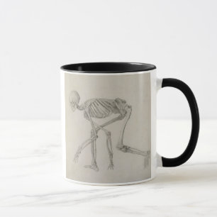 Mug Squelette humain : Vue latérale dans la posture d