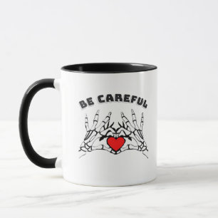 Mug Squelette Main Avec Coeur Classique