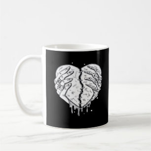 Mug Squelette Mains Coeur - Coeur gothique Classique