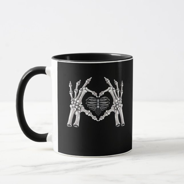 Mug Squelette Ribs SIGNE DE COEUR MAIN (Gauche)