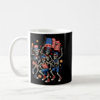 Mug Squelettes patriotiques Halloween Cadeau drôle et 