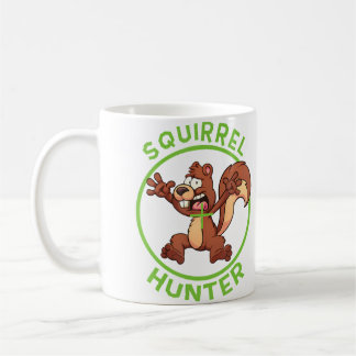 Mug Squirrel Hunter Funny Shooting Hunting Zany Brainy