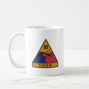Mug SSI - 10e division blindée avec nom Bande