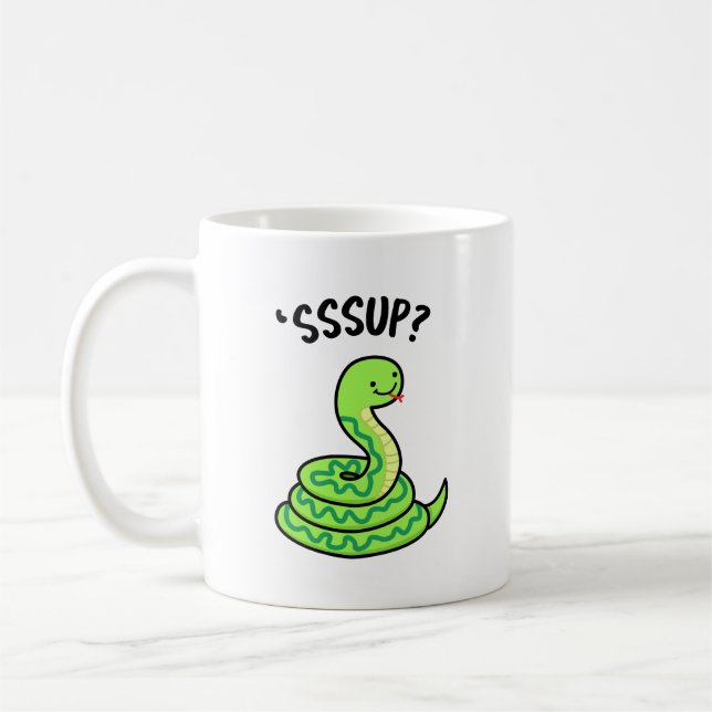 Mug Sssup Funny Hisser Snake Pun (Gauche)