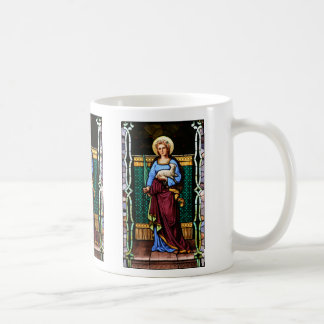 Mug St Agnès de Rome, tenant l'agneau et la palmette