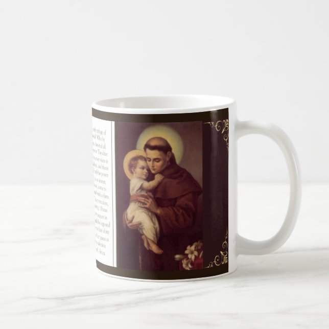 Mug St Anthony de Padoue avec la prière de Jésus de (Droite)