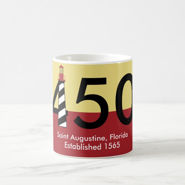 Mug St Augustine, la Floride - établie 1565 - 450th (Centre)