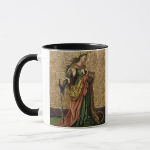 Mug St Catherine de l'Alexandrie (huile sur le