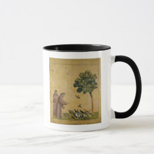 Mug St Francis d'Assisi prêchant aux oiseaux
