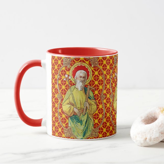 Mug St. Joseph d'une carte de commerce (TC 01) (Avec donut)