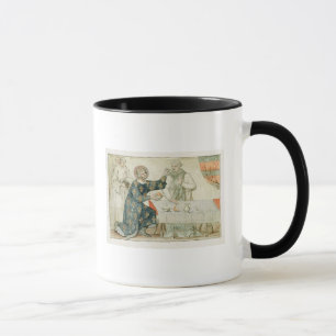 Mug St Louis alimentant un moine sordide