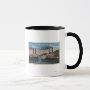 Mug St. Louis, MO - Vue de Natchez et Robert E. Lee