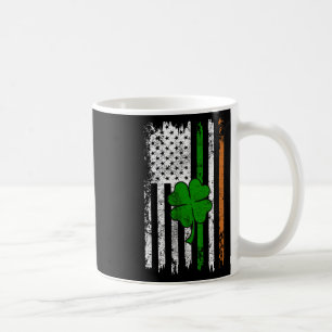Mug St Patrick Day Drapeau irlandais américain Retro S