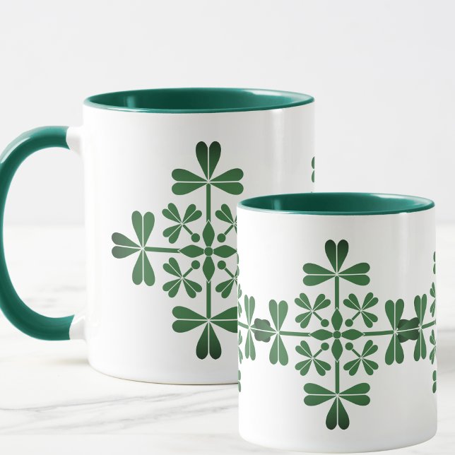 Mug St Patrick Day Irlandais Shamrocks verts (Créateur téléchargé)