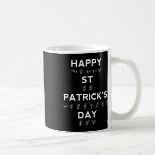 Mug St Patrick's Day Asl Sensibilisation des sourds