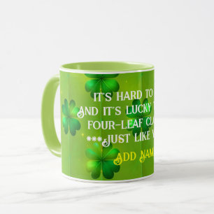 Mug St Patrick's Day Clover 4 listes Collection popula