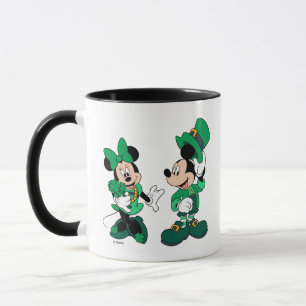 Mug St. Patrick's Day Mickey et Minnie