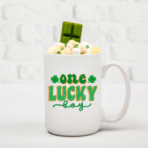 St. Patrick's Day One Lucky Boy Green Clover