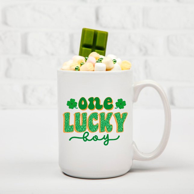 Mug St. Patrick's Day One Lucky Boy Green Clover (Créateur téléchargé)