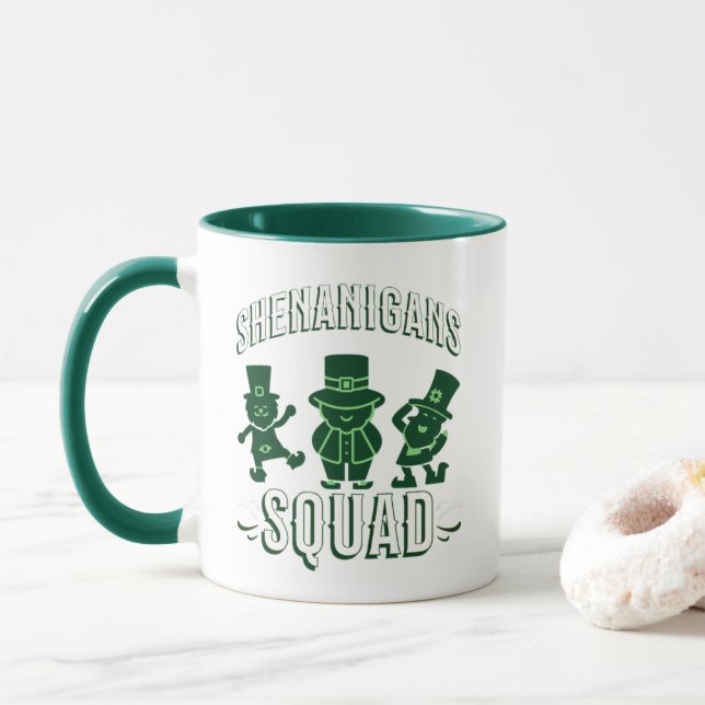 MUG ST PATRICK'S DAY - PLACE DES SHENANIGANS (Avec donut)