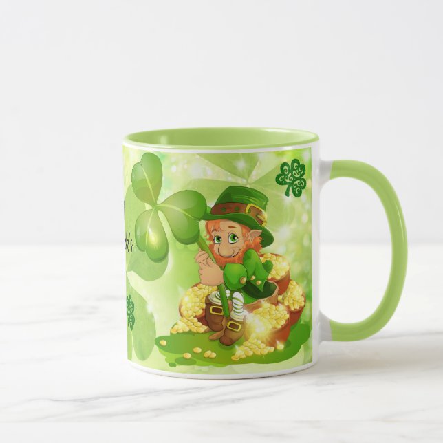 Mug St. Patrick's Day Pot of Gold Leprechaun Coffee (Droite)