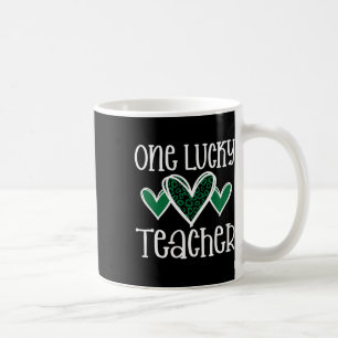Mug St. Patricks Day Professeur chanceux Coeur Emprein