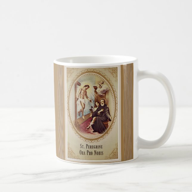 Mug St Saint patron pérégrin de croix de Jésus de (Droite)