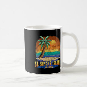 Mug St. Simons Island Géorgie Souve Vintage en détress