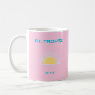 Mug St Tropez, France, Preppy, Rose