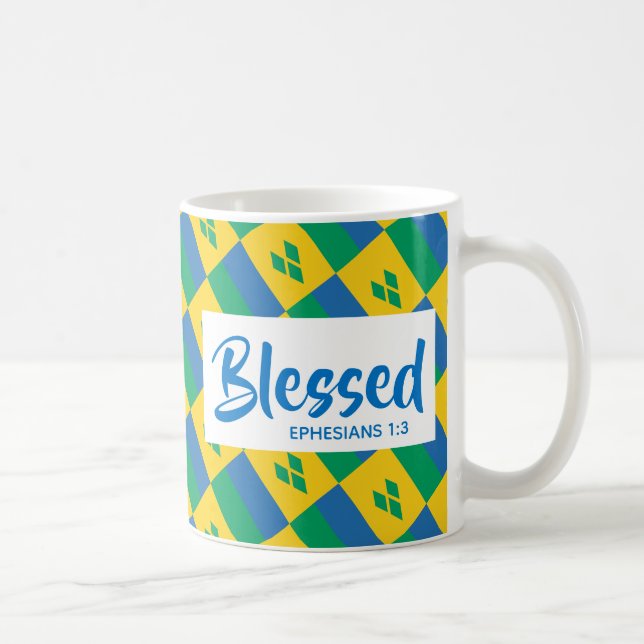 Mug ST VINCENT Bienheureux Éphésiens Écriture chrétien (Droite)