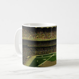 Mug Stade de baseball sportif vintage avec foule