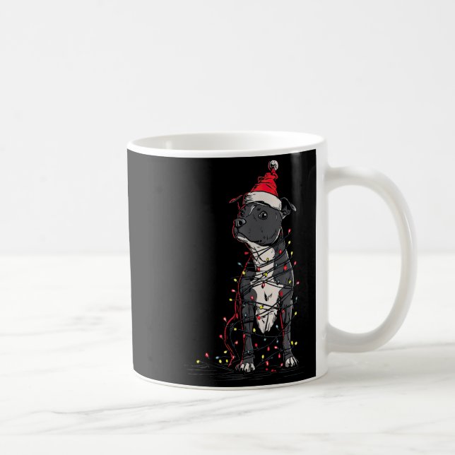 Mug Staffordshire Bull Terrier Christmas Graphics Dog  (Droite)